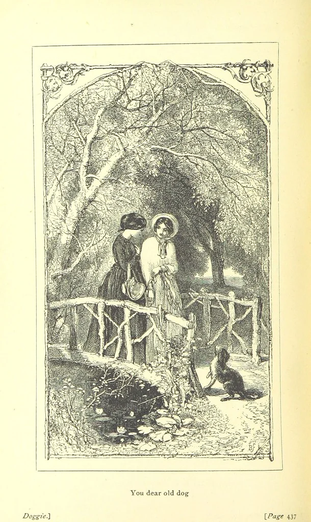 An illustration from Love Lyrics and Valentine Verses, for young and old. [E. M. Davies. With illustrations, 1875, leaf 562
