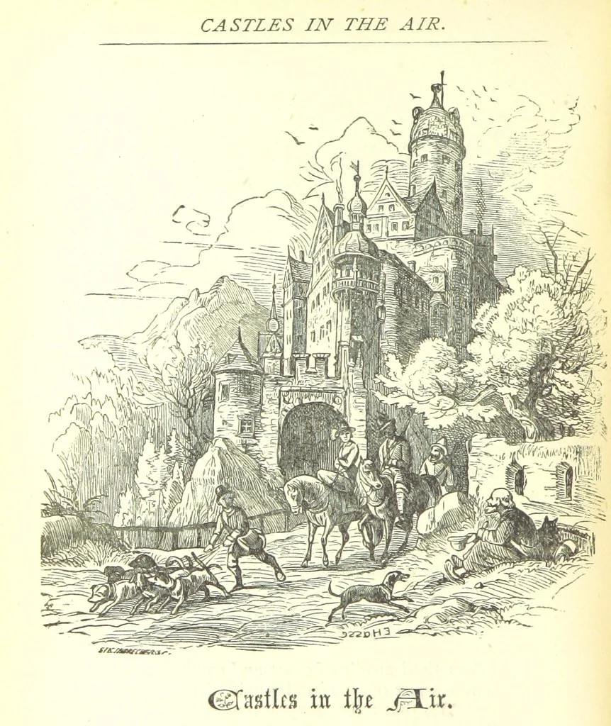 An illustration from Love Lyrics and Valentine Verses, for young and old. [E. M. Davies. With illustrations, 1875, leaf 566