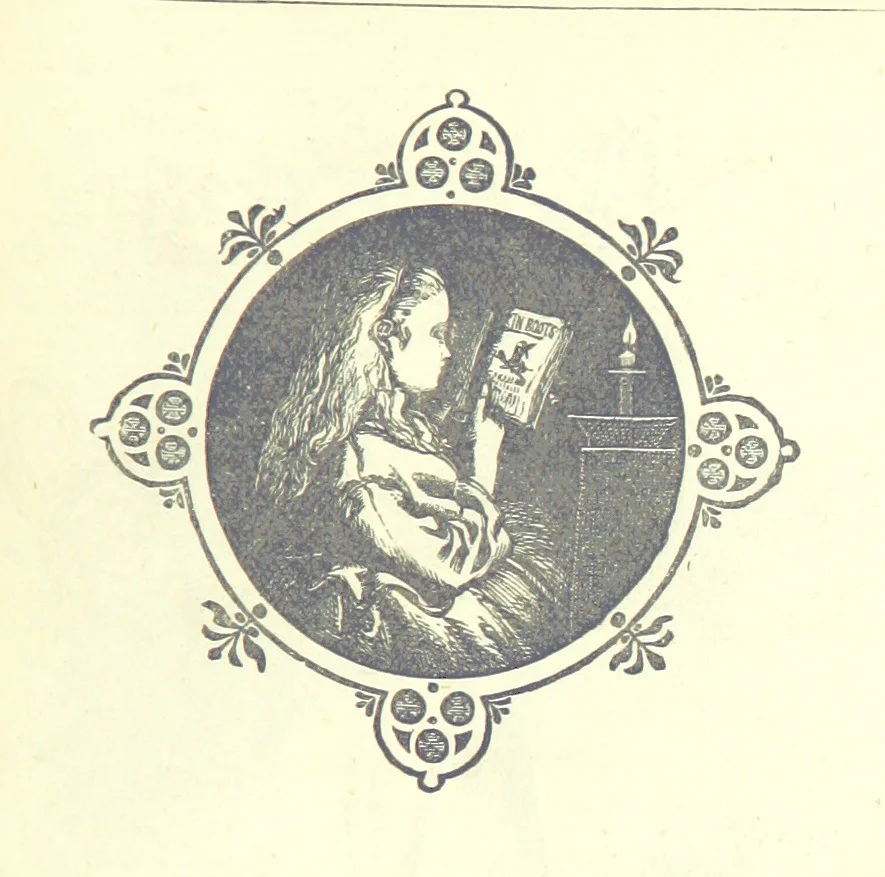 An illustration from Love Lyrics and Valentine Verses, for young and old. [E. M. Davies. With illustrations, 1875, leaf 571