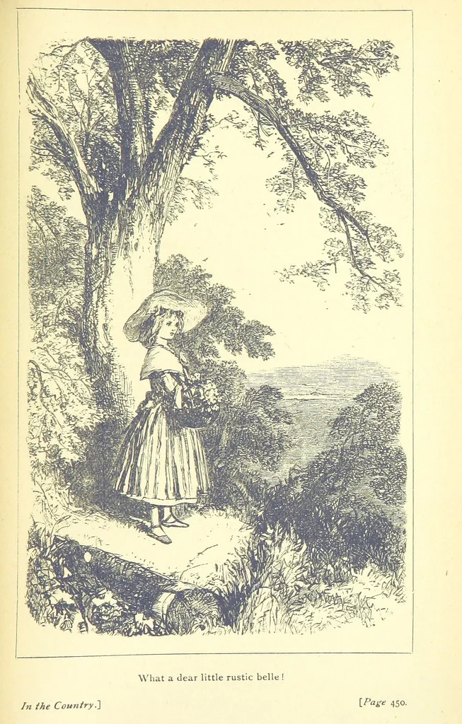 An illustration from Love Lyrics and Valentine Verses, for young and old. [E. M. Davies. With illustrations, 1875, leaf 581