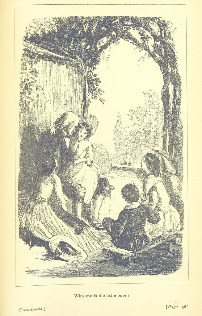 An illustration from Love Lyrics and Valentine Verses, for young and old. [E. M. Davies. With illustrations, 1875, leaf 591