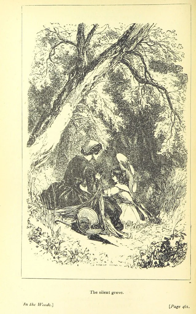An illustration from Love Lyrics and Valentine Verses, for young and old. [E. M. Davies. With illustrations, 1875, leaf 596
