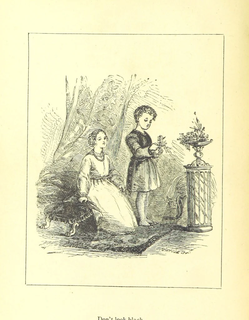 An illustration from Love Lyrics and Valentine Verses, for young and old. [E. M. Davies. With illustrations, 1875, leaf 610