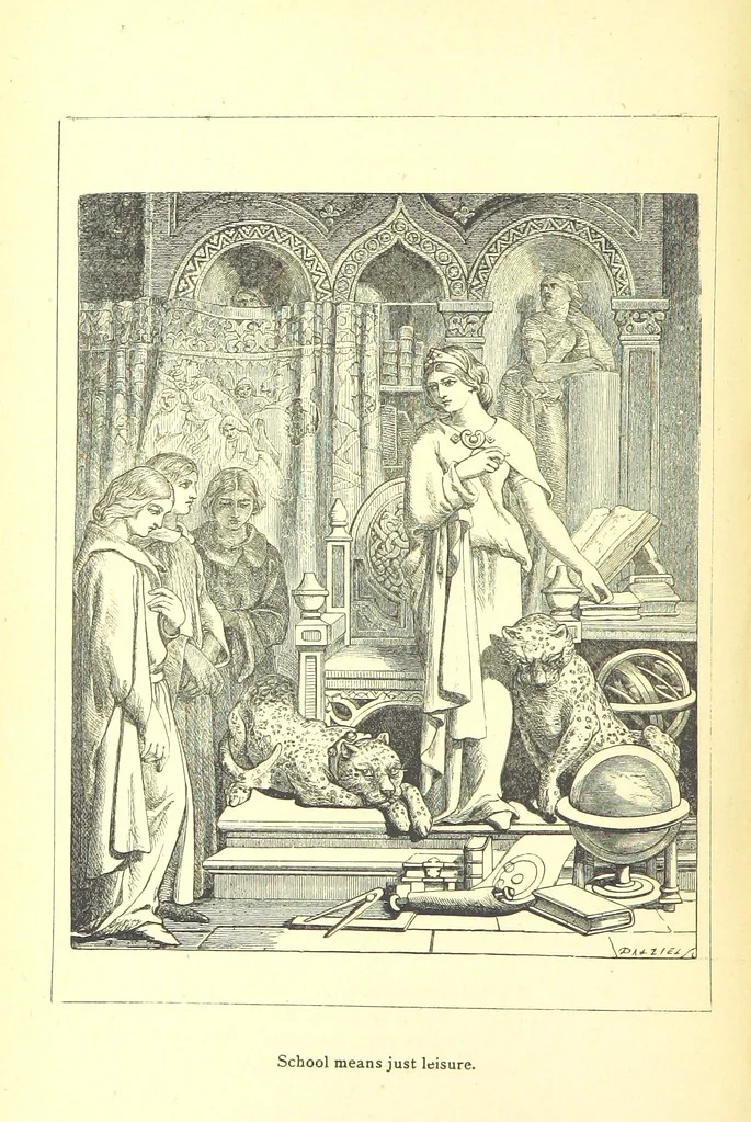 An illustration from Love Lyrics and Valentine Verses, for young and old. [E. M. Davies. With illustrations, 1875, leaf 614