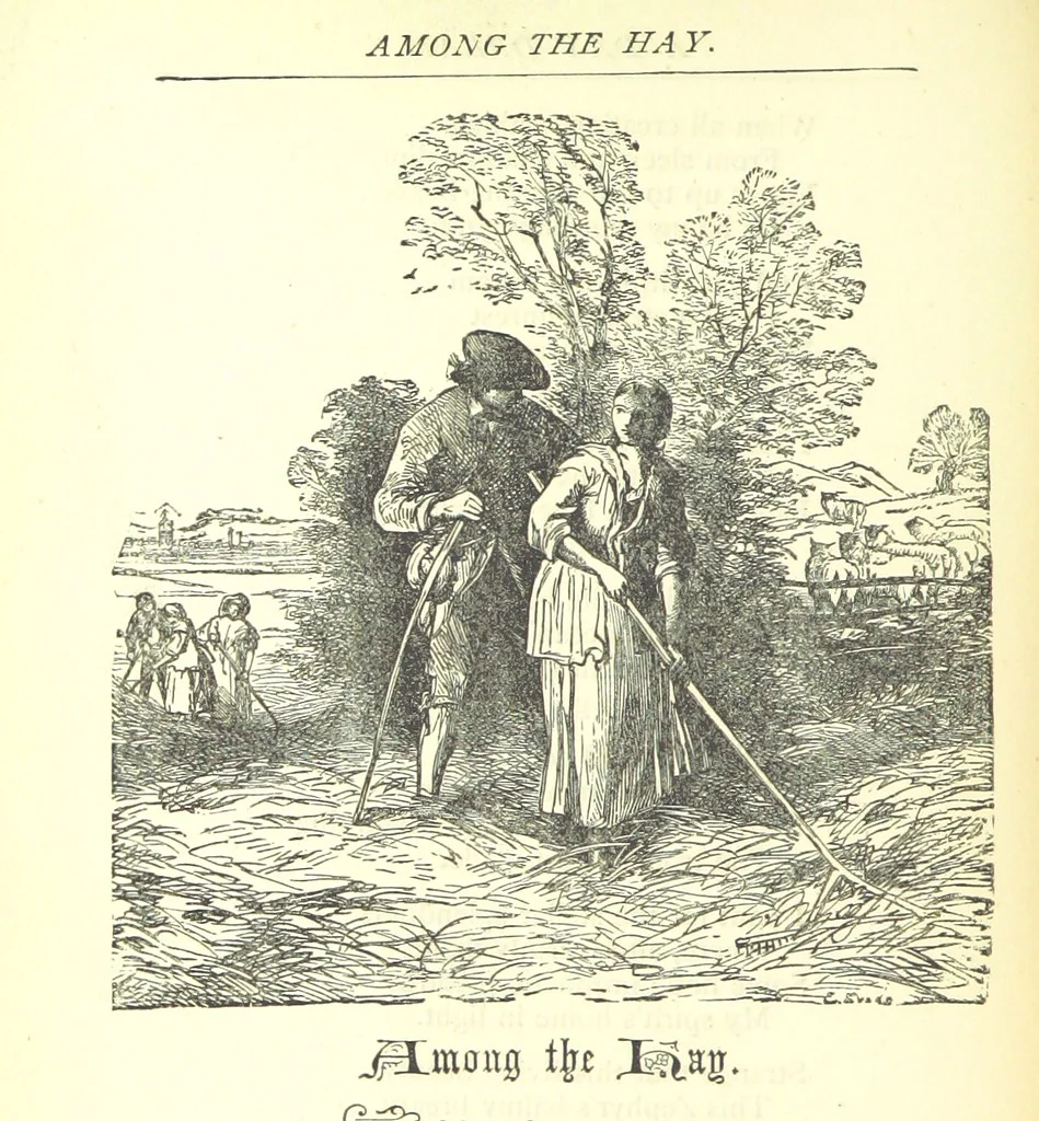 An illustration from Love Lyrics and Valentine Verses, for young and old. [E. M. Davies. With illustrations, 1875, leaf 62