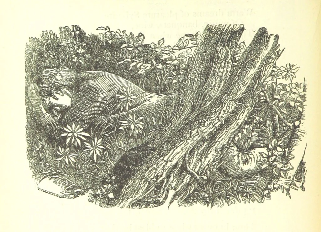 An illustration from Love Lyrics and Valentine Verses, for young and old. [E. M. Davies. With illustrations, 1875, leaf 84