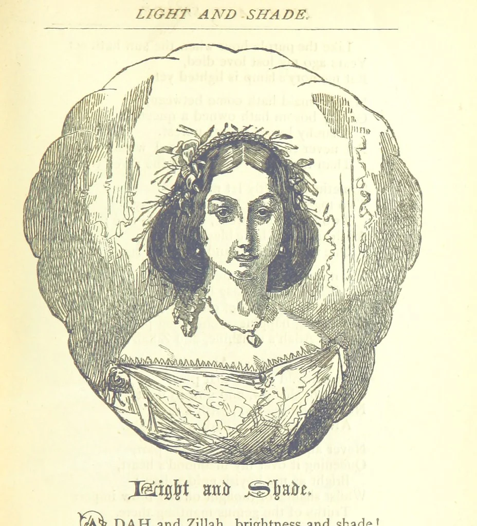 An illustration from Love Lyrics and Valentine Verses, for young and old. [E. M. Davies. With illustrations, 1875, leaf 95