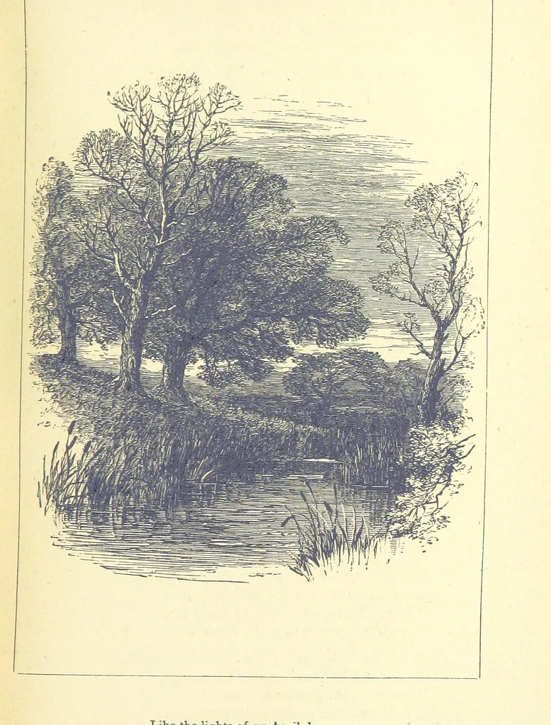 An illustration from Love Lyrics and Valentine Verses, for young and old. [E. M. Davies. With illustrations, 1875, leaf 97