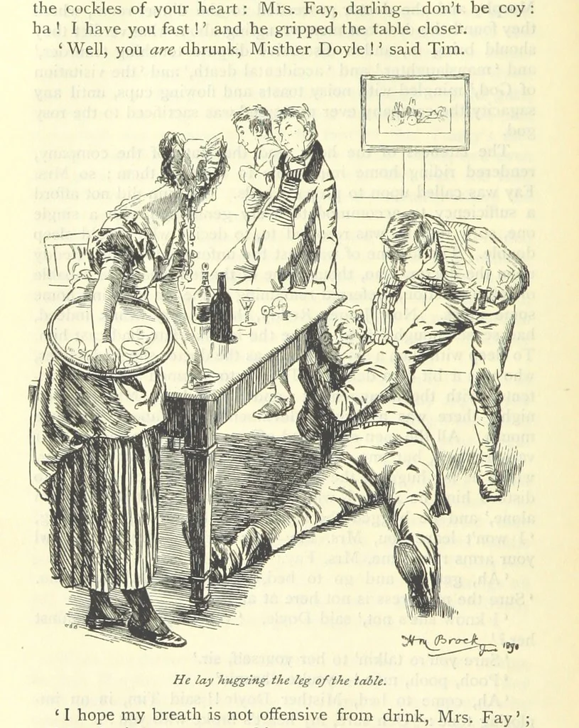 An illustration from Handy Andy, etc, 1896, leaf 104