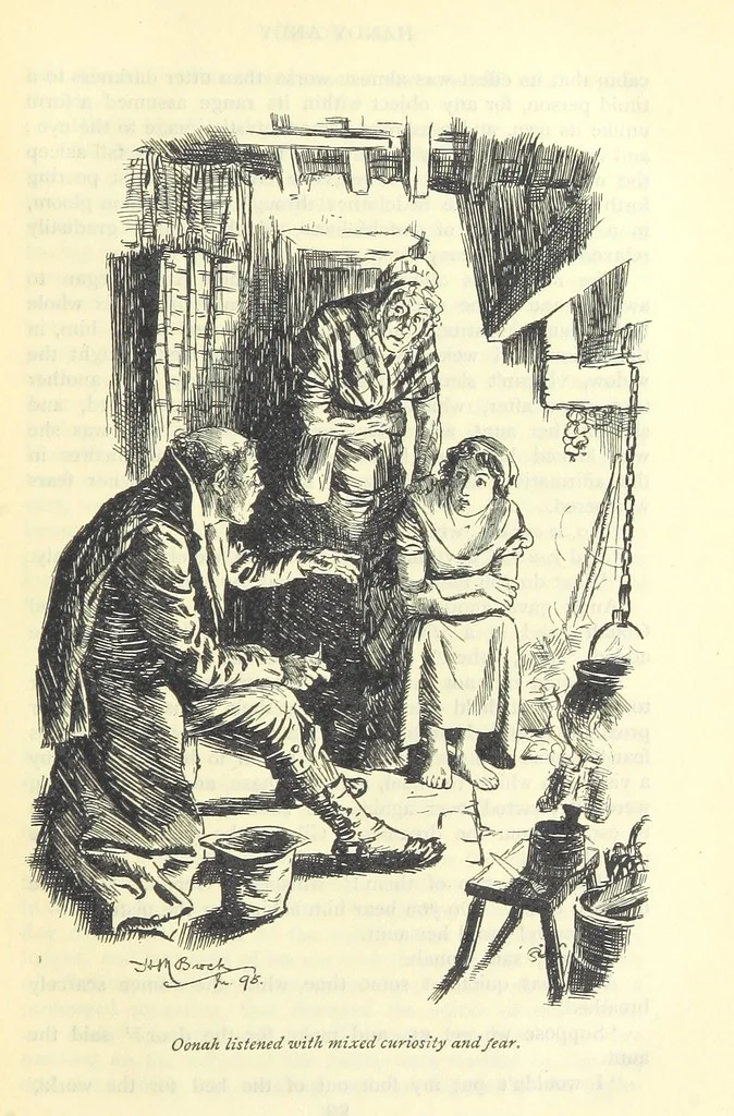 An illustration from Handy Andy, etc, 1896, leaf 113