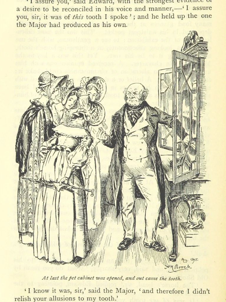 An illustration from Handy Andy, etc, 1896, leaf 124