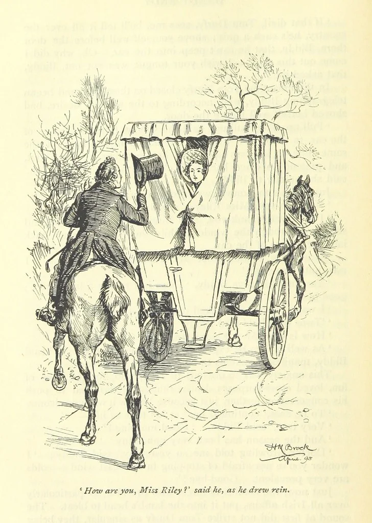 An illustration from Handy Andy, etc, 1896, leaf 136