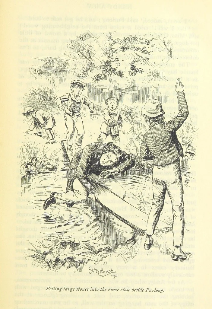 An illustration from Handy Andy, etc, 1896, leaf 223