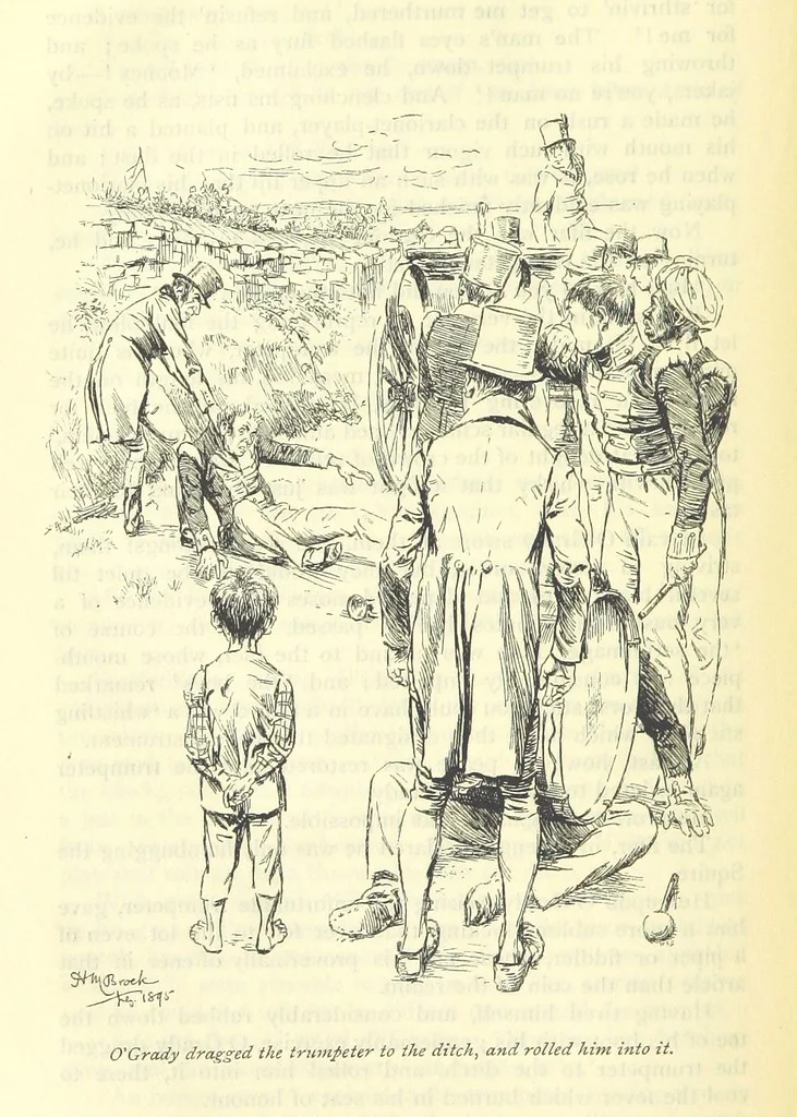 An illustration from Handy Andy, etc, 1896, leaf 244