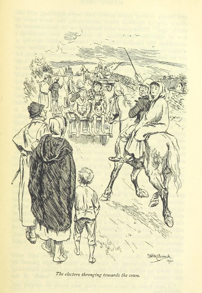 An illustration from Handy Andy, etc, 1896, leaf 255