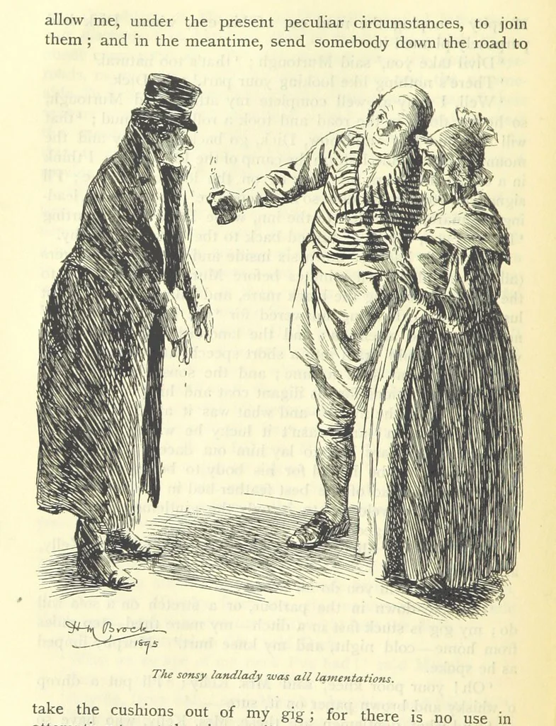 An illustration from Handy Andy, etc, 1896, leaf 302