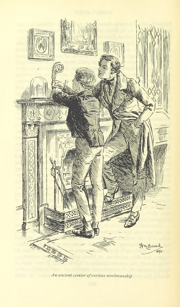 An illustration from Handy Andy, etc, 1896, leaf 458