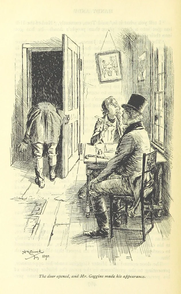An illustration from Handy Andy, etc, 1896, leaf 494