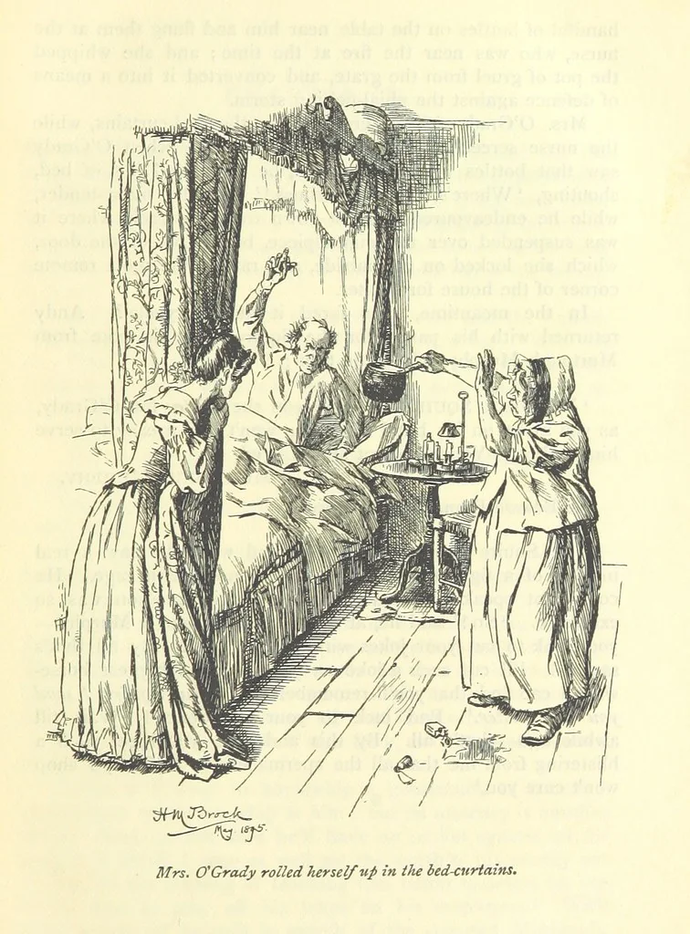 An illustration from Handy Andy, etc, 1896, leaf 57