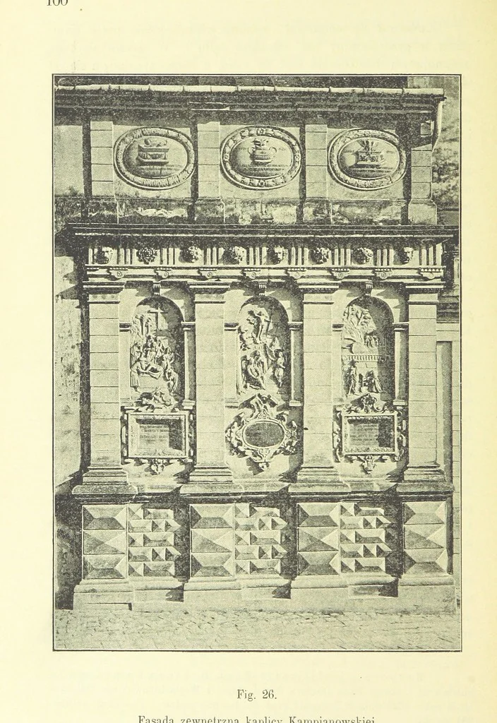An illustration from Patrycyat i mieszczaństwo lwowskie w XVI. i. XVII. wieku. ... Wydanie drugie ... pomnożone, etc, 1892, leaf 114