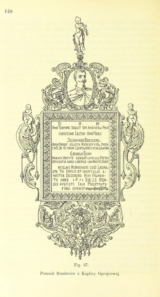 An illustration from Patrycyat i mieszczaństwo lwowskie w XVI. i. XVII. wieku. ... Wydanie drugie ... pomnożone, etc, 1892, leaf 162