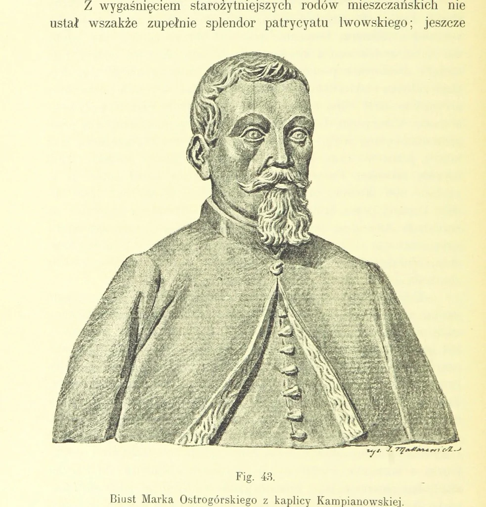 An illustration from Patrycyat i mieszczaństwo lwowskie w XVI. i. XVII. wieku. ... Wydanie drugie ... pomnożone, etc, 1892, leaf 178