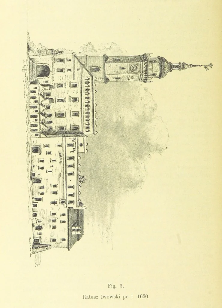 An illustration from Patrycyat i mieszczaństwo lwowskie w XVI. i. XVII. wieku. ... Wydanie drugie ... pomnożone, etc, 1892, leaf 18