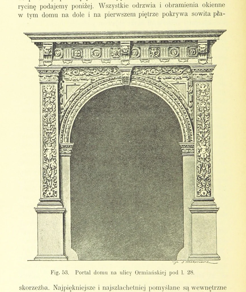 An illustration from Patrycyat i mieszczaństwo lwowskie w XVI. i. XVII. wieku. ... Wydanie drugie ... pomnożone, etc, 1892, leaf 218