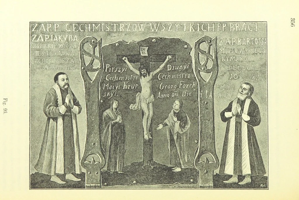 An illustration from Patrycyat i mieszczaństwo lwowskie w XVI. i. XVII. wieku. ... Wydanie drugie ... pomnożone, etc, 1892, leaf 370
