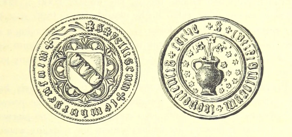 An illustration from Patrycyat i mieszczaństwo lwowskie w XVI. i. XVII. wieku. ... Wydanie drugie ... pomnożone, etc, 1892, leaf 373