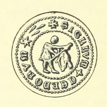 An illustration from Patrycyat i mieszczaństwo lwowskie w XVI. i. XVII. wieku. ... Wydanie drugie ... pomnożone, etc, 1892, leaf 376
