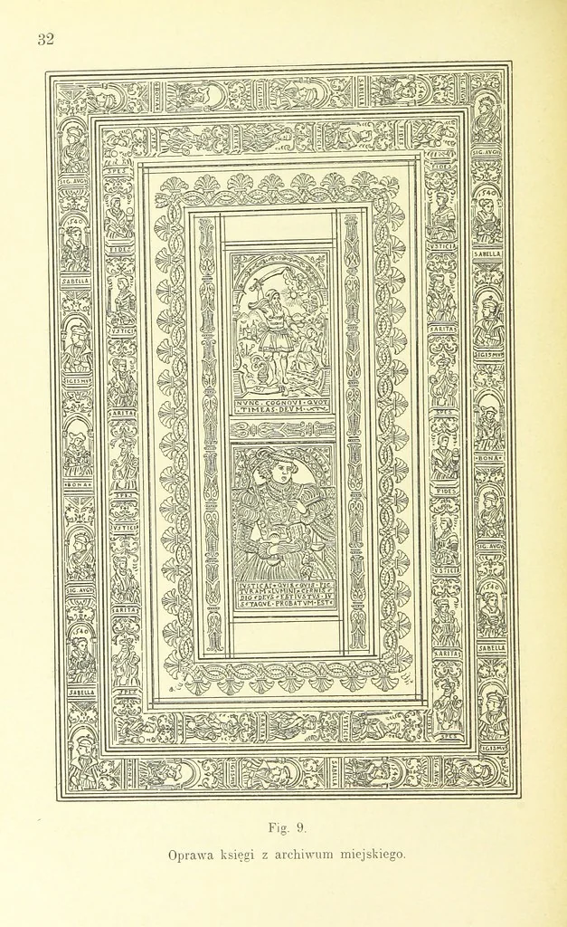 An illustration from Patrycyat i mieszczaństwo lwowskie w XVI. i. XVII. wieku. ... Wydanie drugie ... pomnożone, etc, 1892, leaf 46