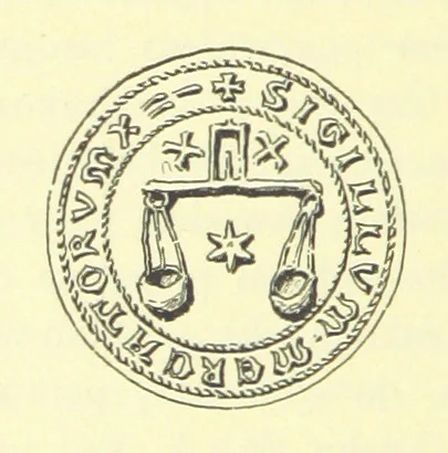 An illustration from Patrycyat i mieszczaństwo lwowskie w XVI. i. XVII. wieku. ... Wydanie drugie ... pomnożone, etc, 1892, leaf 74