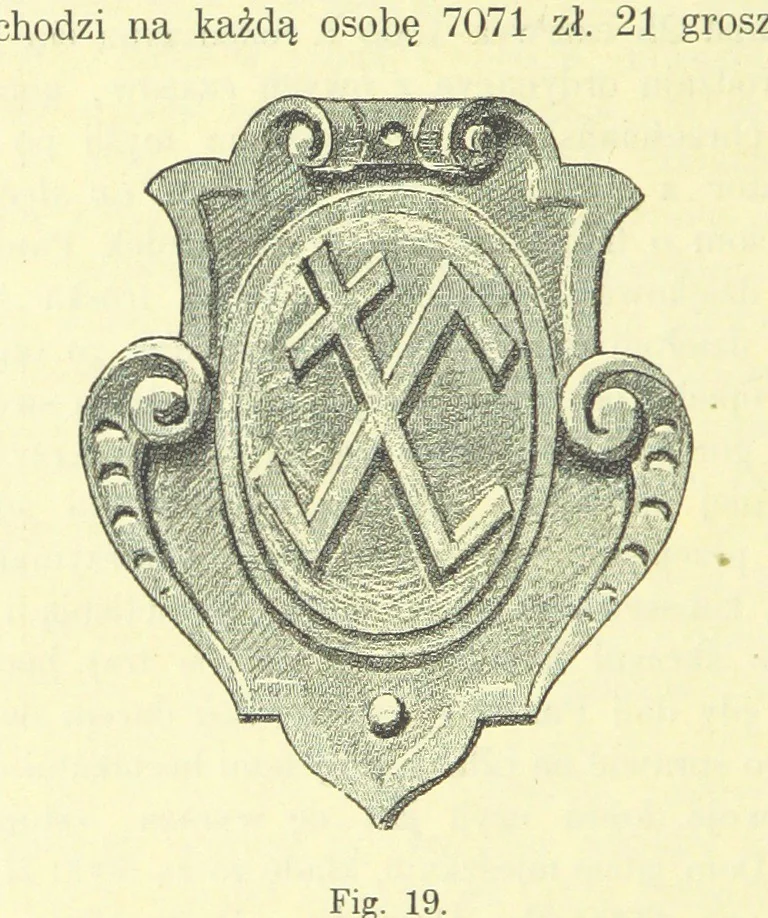 An illustration from Patrycyat i mieszczaństwo lwowskie w XVI. i. XVII. wieku. ... Wydanie drugie ... pomnożone, etc, 1892, leaf 86