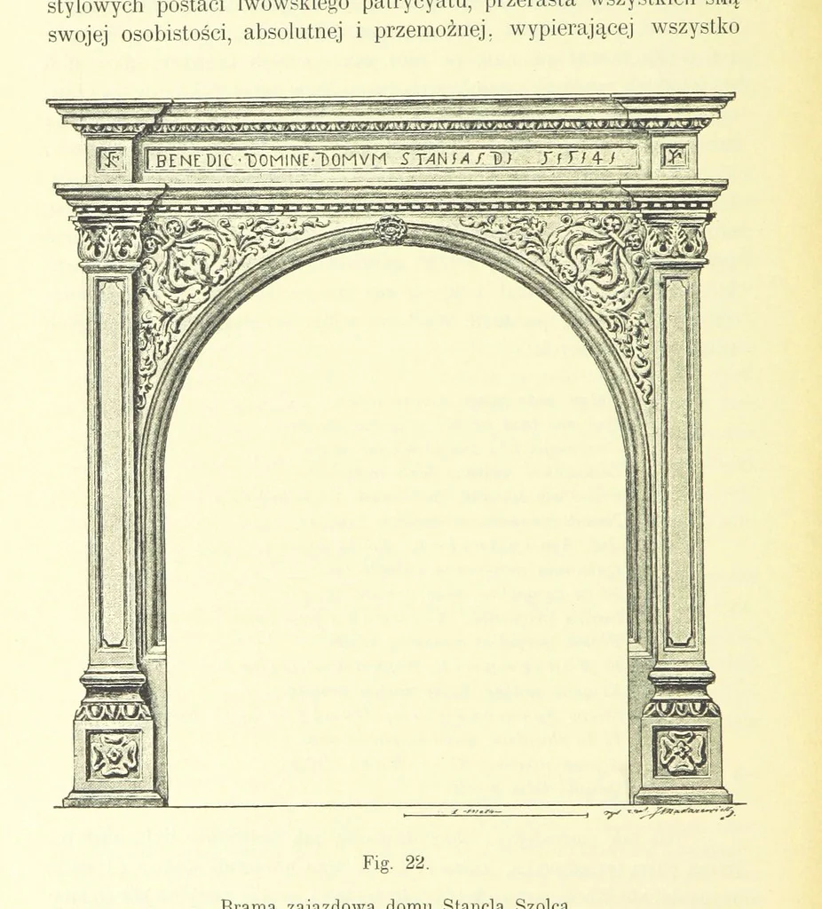 An illustration from Patrycyat i mieszczaństwo lwowskie w XVI. i. XVII. wieku. ... Wydanie drugie ... pomnożone, etc, 1892, leaf 98