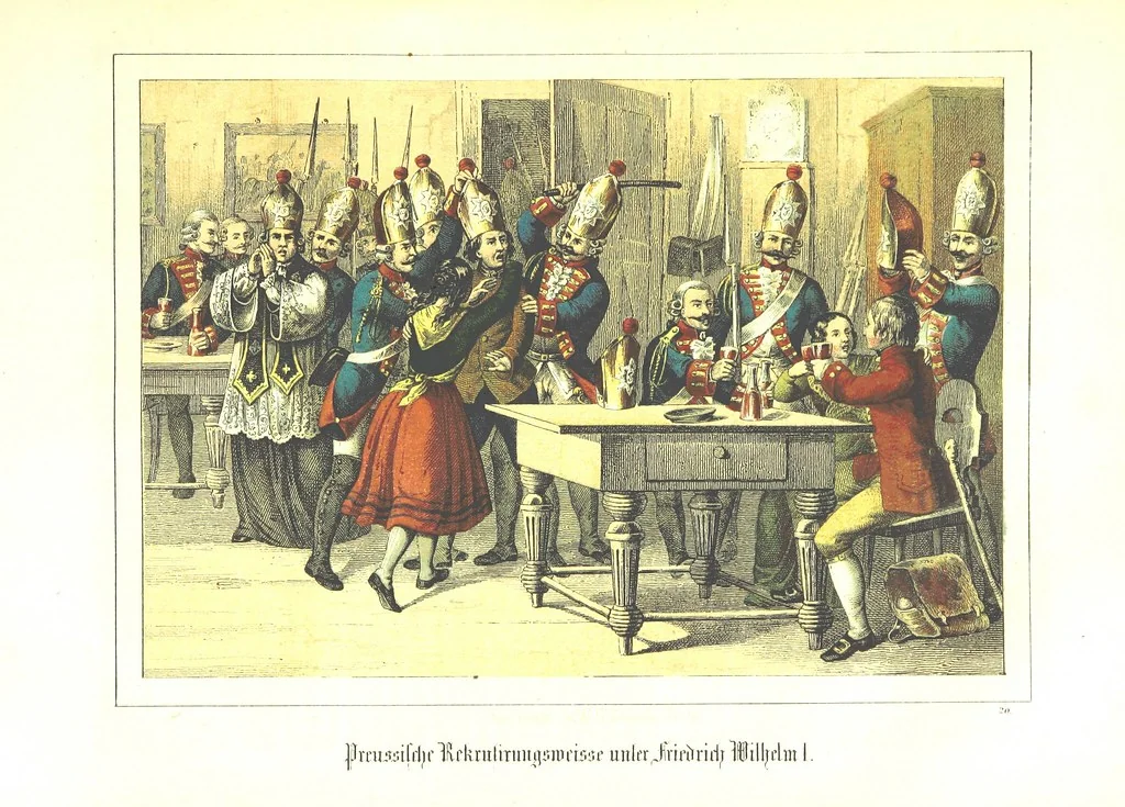 An illustration from Deutschlands letztere drei Jahrhunderte, oder: des deutschen Volkes Gedenk-Buch an seiner Väter Schicksale und Leiden seit drei Jahrhunderten, etc, 1858, leaf 345