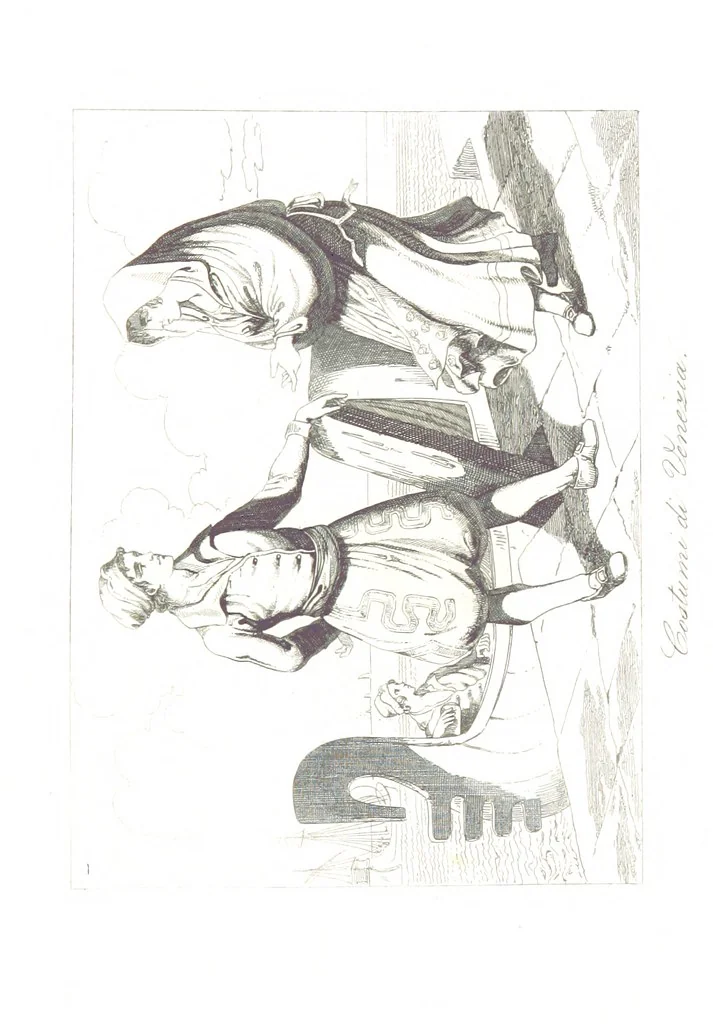 An illustration from C. Frommel's pittoreskes Italien. Nach dessen Original-Gemälden und Zeichnungen. Die Scenen aus dem Volksleben nach Zeichnungen von Catel, Gail, Goetzloff, Mosbrugger, Weller, Pinelli, etc. In Stahl gestochen von C. Frommel und H. Winkler. Text für Ober-Italien von W. von Lüdemann, Unter-Italien von C. Witte, etc, 1840, leaf 119