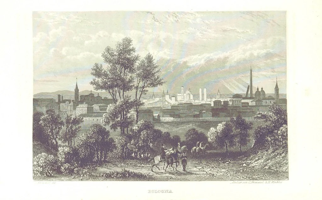 An illustration from C. Frommel's pittoreskes Italien. Nach dessen Original-Gemälden und Zeichnungen. Die Scenen aus dem Volksleben nach Zeichnungen von Catel, Gail, Goetzloff, Mosbrugger, Weller, Pinelli, etc. In Stahl gestochen von C. Frommel und H. Winkler. Text für Ober-Italien von W. von Lüdemann, Unter-Italien von C. Witte, etc, 1840, leaf 157