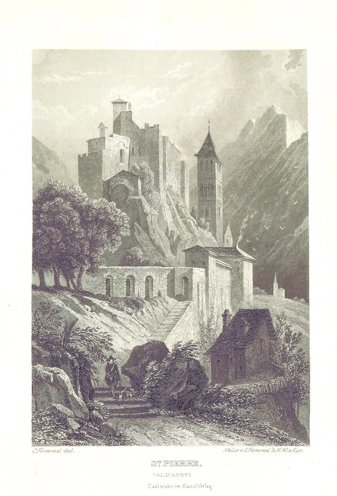 An illustration from C. Frommel's pittoreskes Italien. Nach dessen Original-Gemälden und Zeichnungen. Die Scenen aus dem Volksleben nach Zeichnungen von Catel, Gail, Goetzloff, Mosbrugger, Weller, Pinelli, etc. In Stahl gestochen von C. Frommel und H. Winkler. Text für Ober-Italien von W. von Lüdemann, Unter-Italien von C. Witte, etc, 1840, leaf 223