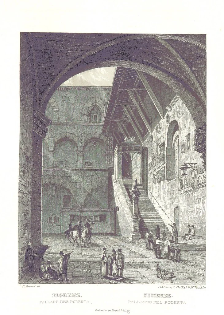 An illustration from C. Frommel's pittoreskes Italien. Nach dessen Original-Gemälden und Zeichnungen. Die Scenen aus dem Volksleben nach Zeichnungen von Catel, Gail, Goetzloff, Mosbrugger, Weller, Pinelli, etc. In Stahl gestochen von C. Frommel und H. Winkler. Text für Ober-Italien von W. von Lüdemann, Unter-Italien von C. Witte, etc, 1840, leaf 295