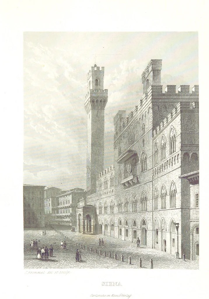 An illustration from C. Frommel's pittoreskes Italien. Nach dessen Original-Gemälden und Zeichnungen. Die Scenen aus dem Volksleben nach Zeichnungen von Catel, Gail, Goetzloff, Mosbrugger, Weller, Pinelli, etc. In Stahl gestochen von C. Frommel und H. Winkler. Text für Ober-Italien von W. von Lüdemann, Unter-Italien von C. Witte, etc, 1840, leaf 371