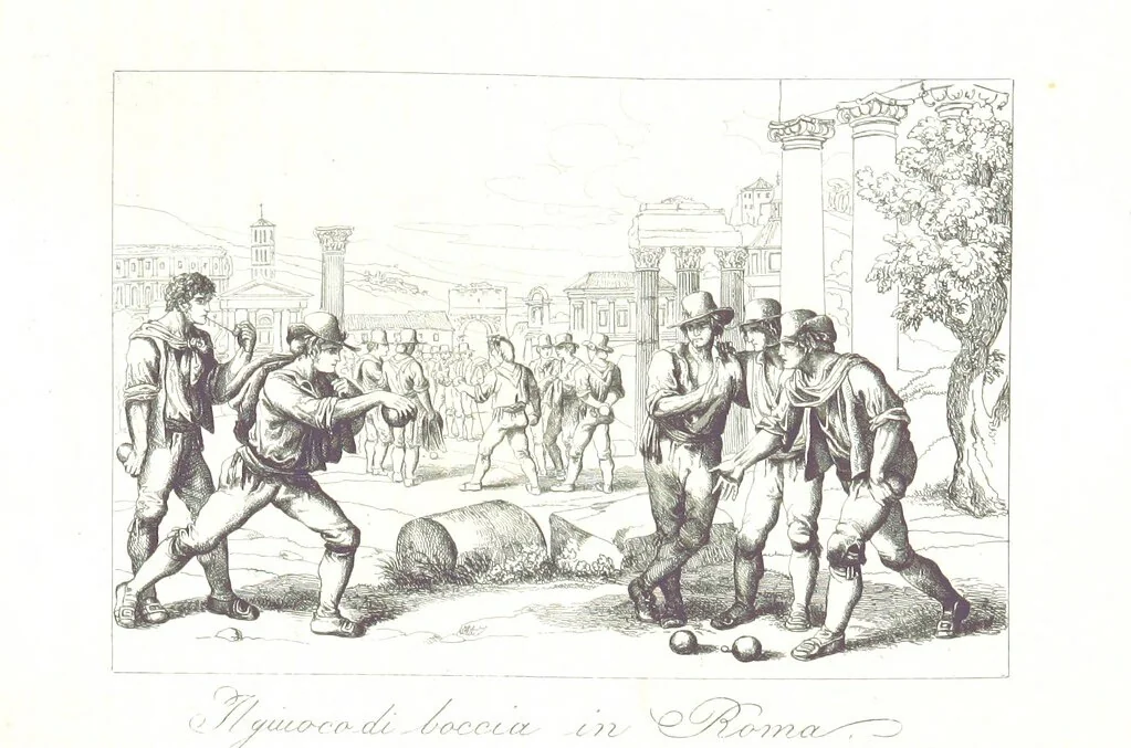An illustration from C. Frommel's pittoreskes Italien. Nach dessen Original-Gemälden und Zeichnungen. Die Scenen aus dem Volksleben nach Zeichnungen von Catel, Gail, Goetzloff, Mosbrugger, Weller, Pinelli, etc. In Stahl gestochen von C. Frommel und H. Winkler. Text für Ober-Italien von W. von Lüdemann, Unter-Italien von C. Witte, etc, 1840, leaf 401