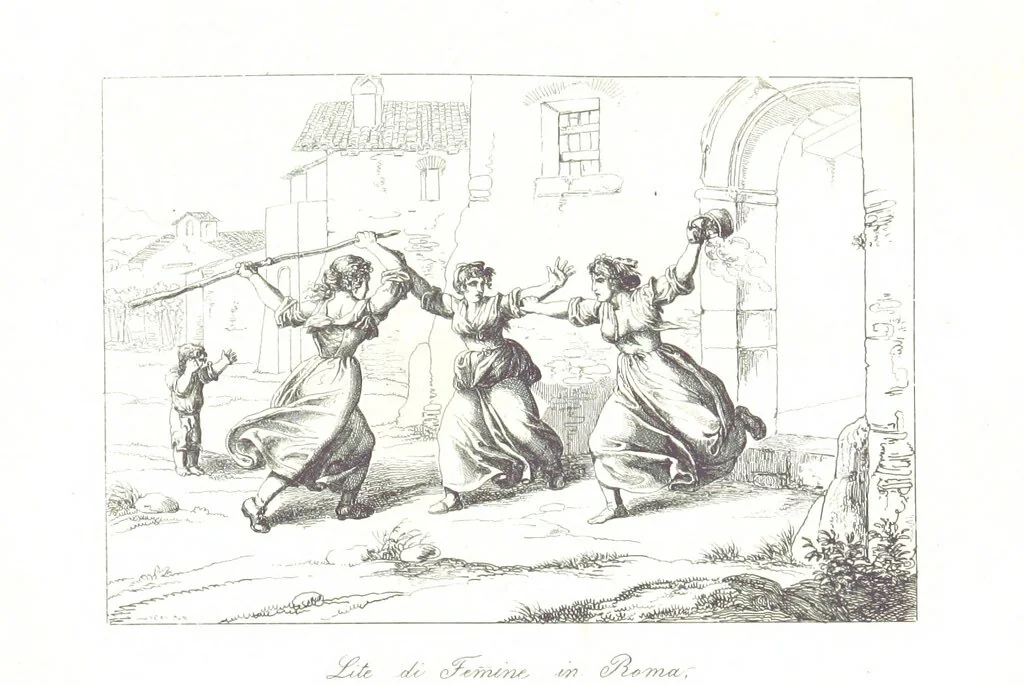 An illustration from C. Frommel's pittoreskes Italien. Nach dessen Original-Gemälden und Zeichnungen. Die Scenen aus dem Volksleben nach Zeichnungen von Catel, Gail, Goetzloff, Mosbrugger, Weller, Pinelli, etc. In Stahl gestochen von C. Frommel und H. Winkler. Text für Ober-Italien von W. von Lüdemann, Unter-Italien von C. Witte, etc, 1840, leaf 471