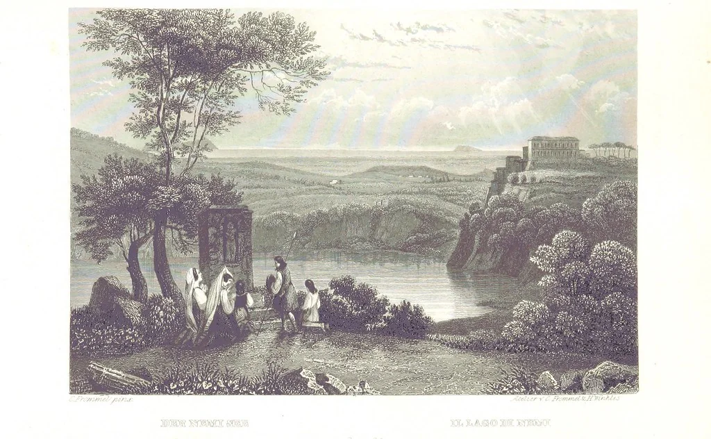 An illustration from C. Frommel's pittoreskes Italien. Nach dessen Original-Gemälden und Zeichnungen. Die Scenen aus dem Volksleben nach Zeichnungen von Catel, Gail, Goetzloff, Mosbrugger, Weller, Pinelli, etc. In Stahl gestochen von C. Frommel und H. Winkler. Text für Ober-Italien von W. von Lüdemann, Unter-Italien von C. Witte, etc, 1840, leaf 549