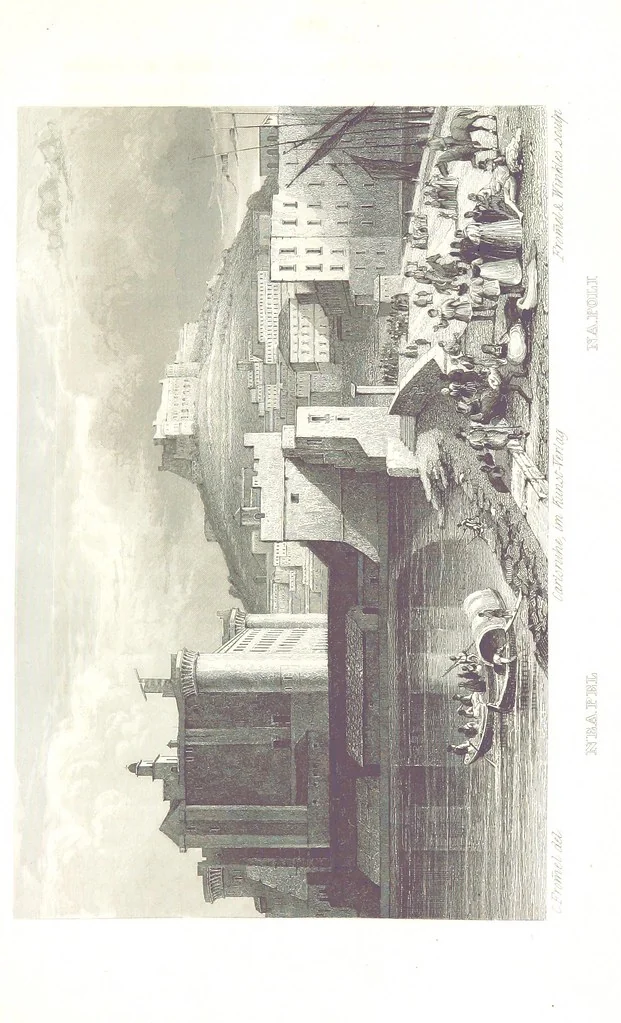 An illustration from C. Frommel's pittoreskes Italien. Nach dessen Original-Gemälden und Zeichnungen. Die Scenen aus dem Volksleben nach Zeichnungen von Catel, Gail, Goetzloff, Mosbrugger, Weller, Pinelli, etc. In Stahl gestochen von C. Frommel und H. Winkler. Text für Ober-Italien von W. von Lüdemann, Unter-Italien von C. Witte, etc, 1840, leaf 701