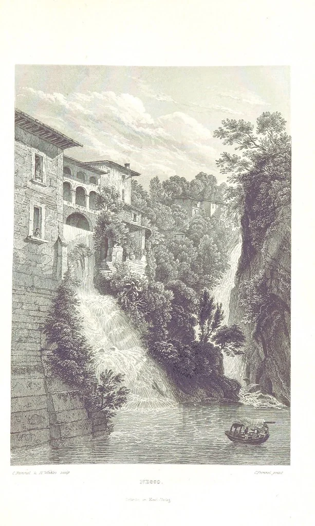 An illustration from C. Frommel's pittoreskes Italien. Nach dessen Original-Gemälden und Zeichnungen. Die Scenen aus dem Volksleben nach Zeichnungen von Catel, Gail, Goetzloff, Mosbrugger, Weller, Pinelli, etc. In Stahl gestochen von C. Frommel und H. Winkler. Text für Ober-Italien von W. von Lüdemann, Unter-Italien von C. Witte, etc, 1840, leaf 71