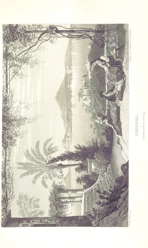 An illustration from C. Frommel's pittoreskes Italien. Nach dessen Original-Gemälden und Zeichnungen. Die Scenen aus dem Volksleben nach Zeichnungen von Catel, Gail, Goetzloff, Mosbrugger, Weller, Pinelli, etc. In Stahl gestochen von C. Frommel und H. Winkler. Text für Ober-Italien von W. von Lüdemann, Unter-Italien von C. Witte, etc, 1840, leaf 725