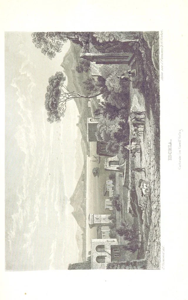 An illustration from C. Frommel's pittoreskes Italien. Nach dessen Original-Gemälden und Zeichnungen. Die Scenen aus dem Volksleben nach Zeichnungen von Catel, Gail, Goetzloff, Mosbrugger, Weller, Pinelli, etc. In Stahl gestochen von C. Frommel und H. Winkler. Text für Ober-Italien von W. von Lüdemann, Unter-Italien von C. Witte, etc, 1840, leaf 737