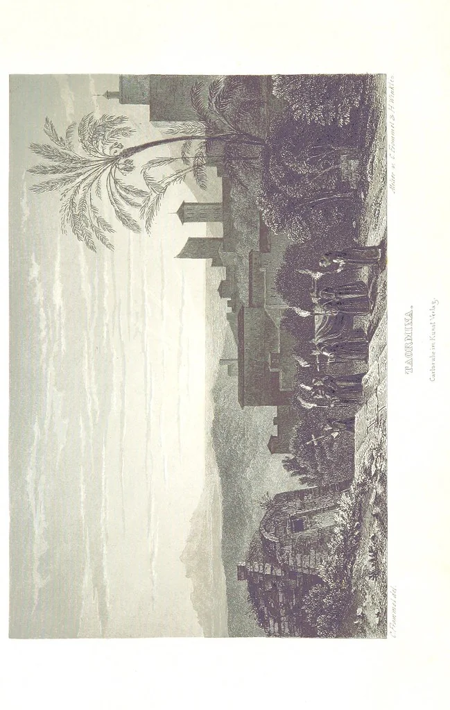 An illustration from C. Frommel's pittoreskes Italien. Nach dessen Original-Gemälden und Zeichnungen. Die Scenen aus dem Volksleben nach Zeichnungen von Catel, Gail, Goetzloff, Mosbrugger, Weller, Pinelli, etc. In Stahl gestochen von C. Frommel und H. Winkler. Text für Ober-Italien von W. von Lüdemann, Unter-Italien von C. Witte, etc, 1840, leaf 793
