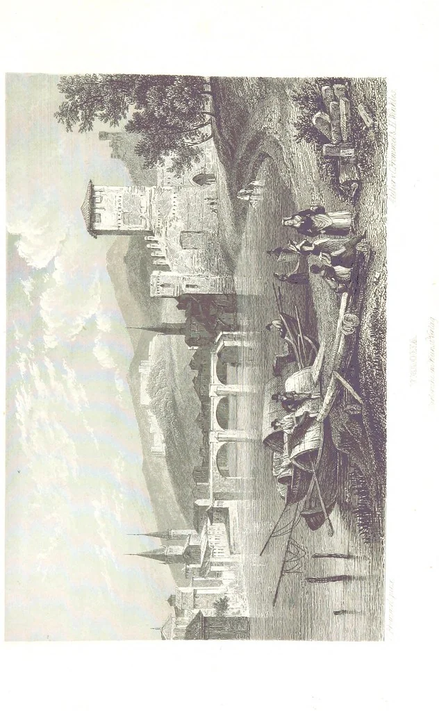 An illustration from C. Frommel's pittoreskes Italien. Nach dessen Original-Gemälden und Zeichnungen. Die Scenen aus dem Volksleben nach Zeichnungen von Catel, Gail, Goetzloff, Mosbrugger, Weller, Pinelli, etc. In Stahl gestochen von C. Frommel und H. Winkler. Text für Ober-Italien von W. von Lüdemann, Unter-Italien von C. Witte, etc, 1840, leaf 89